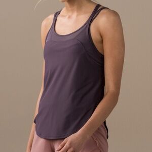 Lululemon Anew Singlet, Black Currant, Size 4